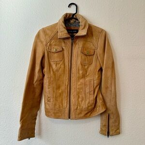 Genuine Leather Jacket in Tan (Size XS)